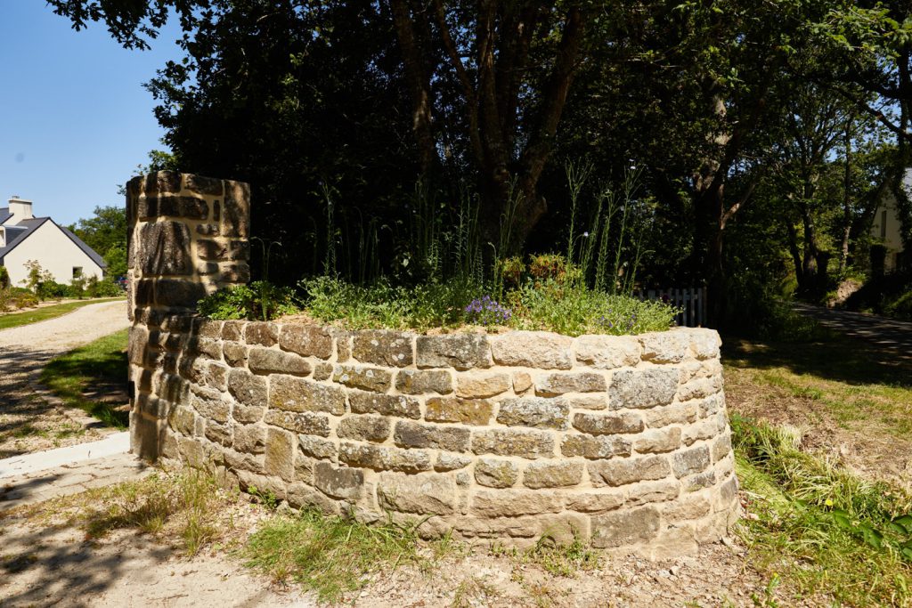 muret traditionnel jointoyé