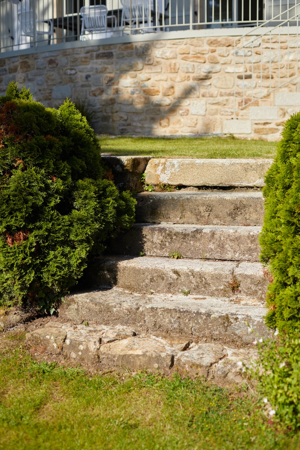escalier en dalle de granit