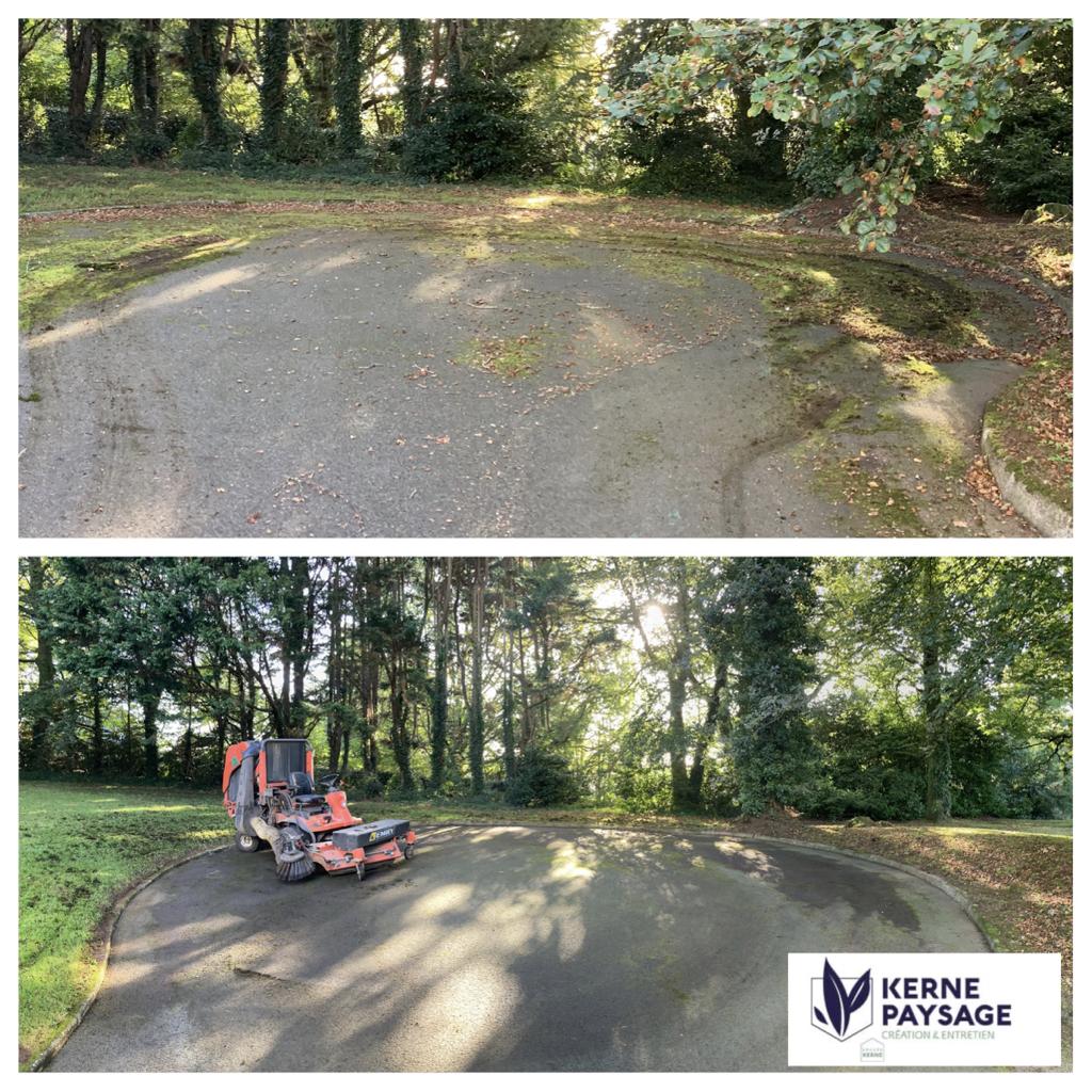 Désherbage des allées